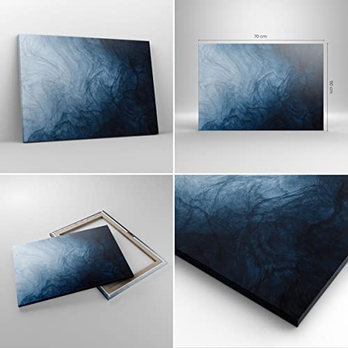 Impression sur toile eau bleu 70x50cm tableau décoration murale salon moderne