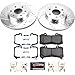 Power Stop K7126-36 Front Z36 Truck & Tow Brake Kit, Carbon Fiber Ceramic Brake Pads and Drilled/Slotted Brake Rotors