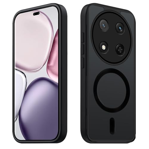 【Adsorbimento Super Magnetica】Le caratteristiche magnetiche e protettive di alta qualità di N52 sono perfettamente integrate nella custodia per Honor Magic7 Lite.Questa cover magnetica compatibile con i supporti per auto,i supporti magnetici e i bastoni di assorbimento per frigoriferi,palestre e altre superfici in ferro,non scivola.