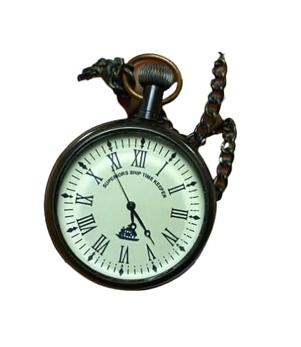 Vintage-Time-Keeper-Pocket-Watch-with-Chain-and-Leather-Case-Removable-Back-Lid-for-Easy-Battery-Replacement-Lightweight-Design-Perfect-Accessory-for-Collectors-and-Gifts
