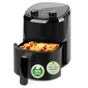 Emerio AirFryer Heteluchtfriteuse, 2,2 l volume voor 1 persoon of als tweede apparaat, frituren met hete lucht zonder olie, gezonder frituren, cool touch, BPA-vrij, snelle opwarming, 1000 W