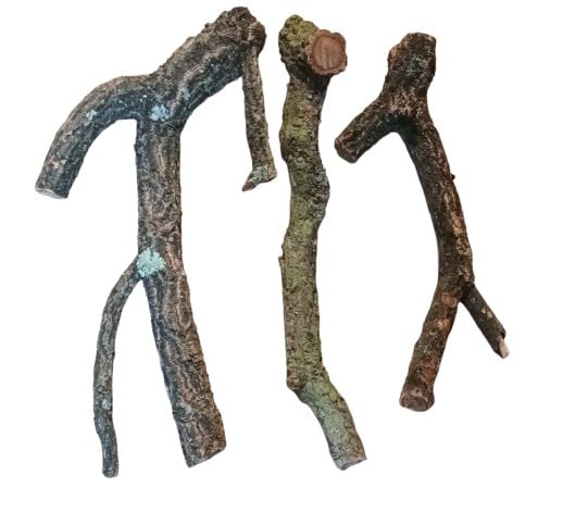 Generisch 3 Kork Äste 60 cm lang, Durchmesser ca. 4-5 cm, Terrarien, Vogelkäfige