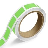 LabelsNstickers Custom Printed Standard Label Rolls - Rectangle - 3/4 x 1 1/2 - Neon Green - 125 Labels/Roll