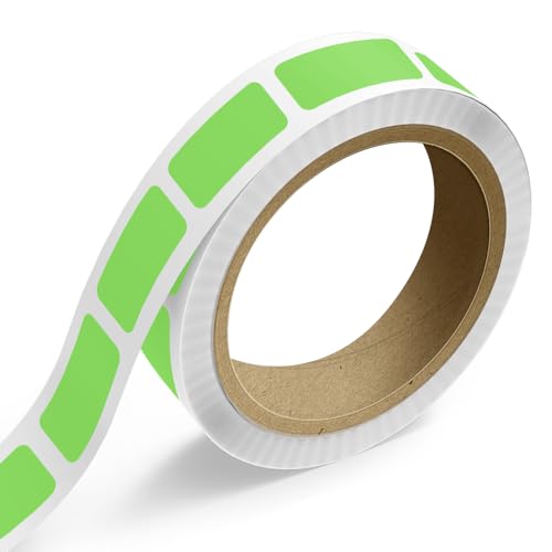 LabelsNstickers Custom Printed Standard Label Rolls - Rectangle - 3/4 x 1 1/2 - Neon Green - 125 Labels/Roll