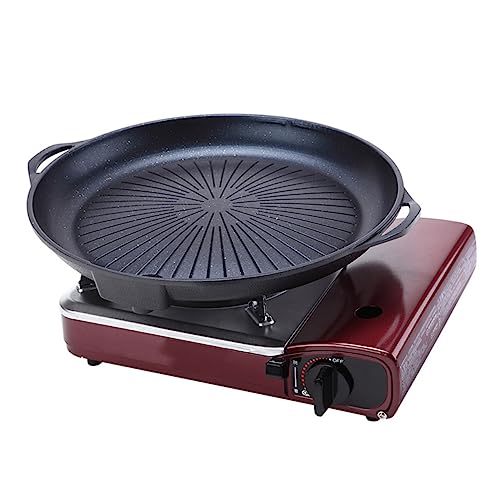 OFFSCH Outdoor BBQ Tool Portable Grill Plate Non-Stick Surface Easy to Carry and Pan