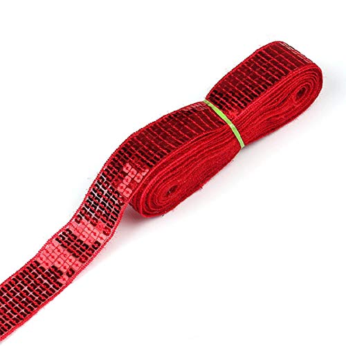 Yalulu Ruban à Paillettes Ondulées De 12,7 M De Long, Bordure à