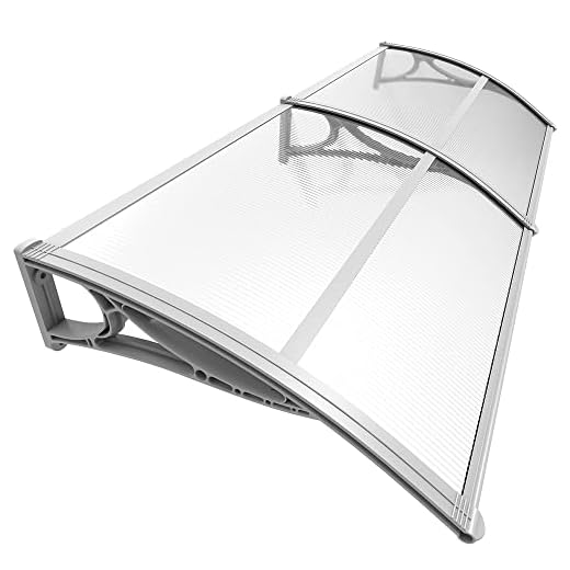 VOUNOT Front Door Canopy Outdoor Awning, Rain Shelter for Back Door, Porch, Patio, Window, 200 x 80 cm