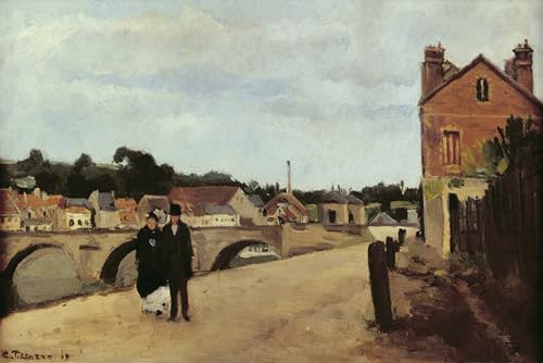 Tableau le Chemin De Lecluse Pissarro 60x90cm pour masquer un mur vide