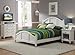 Home Styles Bermuda White Queen Headboard with Nightstand, Queen, Headboard