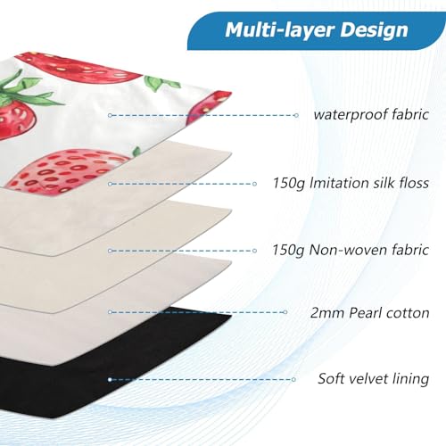 Funda para portátil 13-14 pulgadas impermeable con diseño fresa miniatura 4