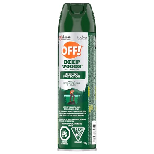 OFF! Deep Woods Insect and Mosquito Repellent, Bug Spray with Deet, Ideal Camping, Hiking, and Hunting Essentials, Bug Repellent Safe for Clothing, 230g (Packaging May Vary) image 6