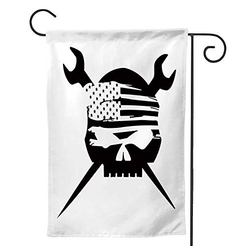 C COABALLA Ironworker Flag,Welcome Garden Flag Double Sided Outdoor Decoration 28''x40''