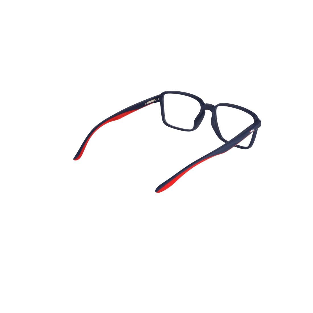 FILA Brille mit Sehstärke für Herren optional mit Sonnenbrillentönung oder Blaulichtfilter, Quadratisch, gefertigt aus Metall (inklusive Brillenetui)