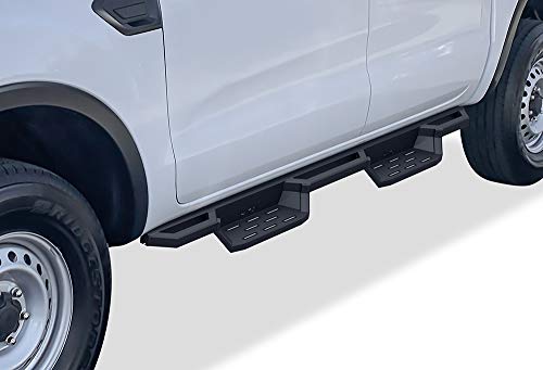 APS iArmor Drop Steps Running Boards Rock Slider Compatible with Ford Ranger 2019-2022 SuperCrew Cab 4-Door