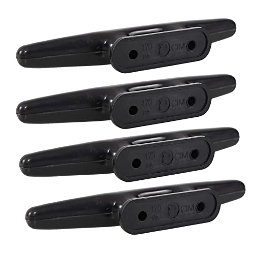 Rolasm Boat Black Cleat Nylon Cleat Kayak Cleat Boat Dock Cleat 4" 5" 6“ 8"(4 Pack) (4 Inch-4Pcs) #TOP7