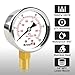 AetralYB 0-100 Psi 2-inch Pressure Gauge, Glycerin Filled, 1/4