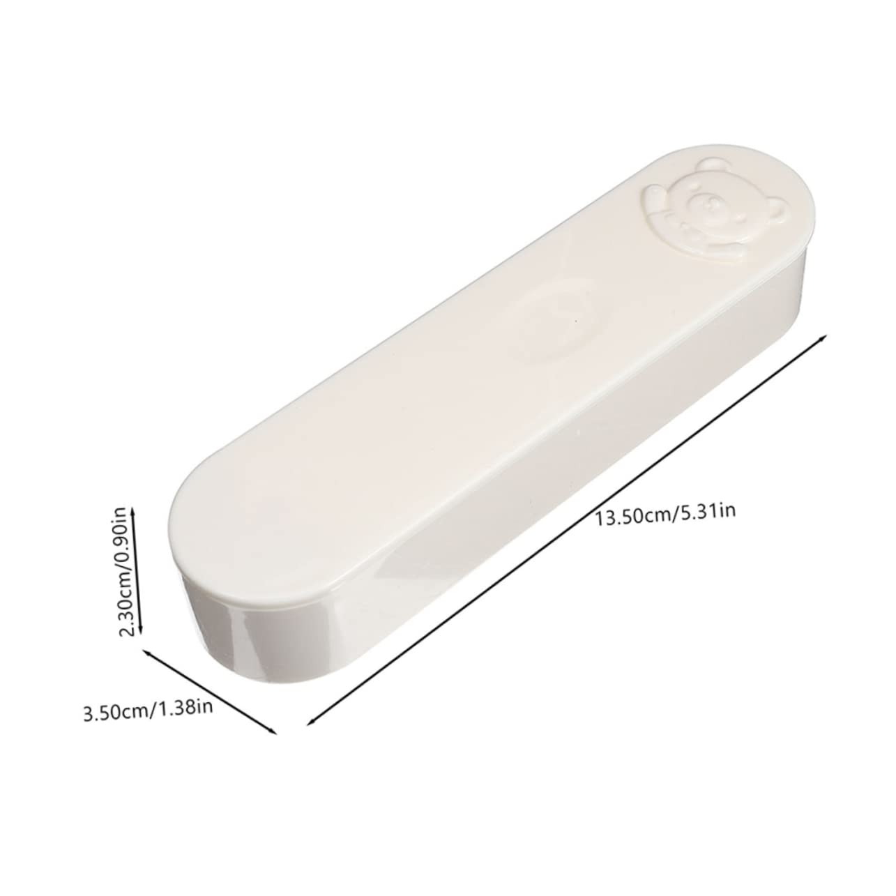 Ipetboom Mini Cotton Swab Organizer Box Cute Cartoon Design Portable Travel Storage Holder for Swabs for Beads and Items Space Saving for Home and Travel