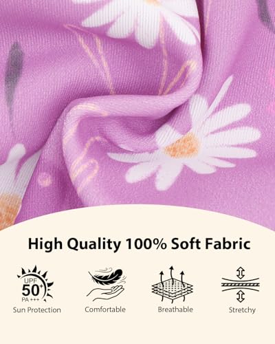Image of CuteBone Spring Daisy Pet Dress with Peter Pan Collar - Purple Floral Pattern - Sleeveless Ruffled Skirt with Bow for Small Dogs, Cats - Casual & Garden Wear