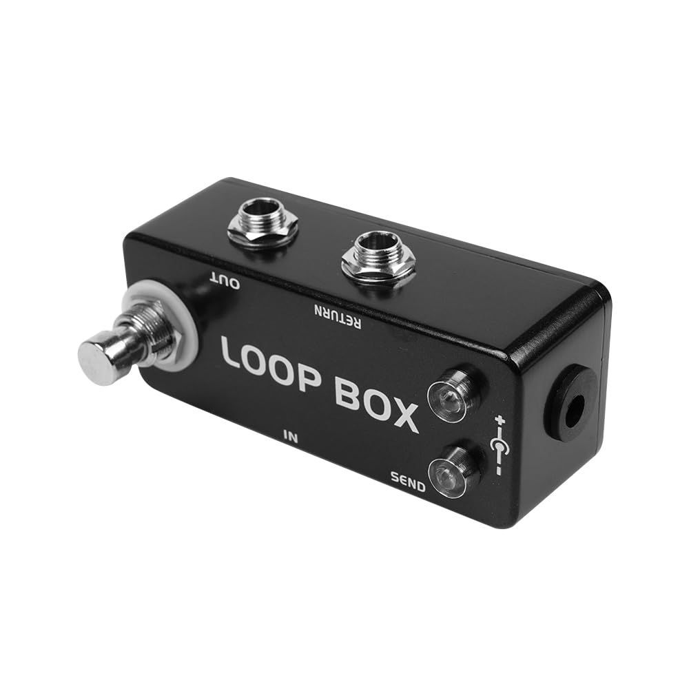 Mini Robusto commutatore di Loop in Metallo True Bypass per Strumenti Musicali, selettore di Loop di Effetti durevoli, Routing del Segnale Regolabile per chitarristi e Musicisti
