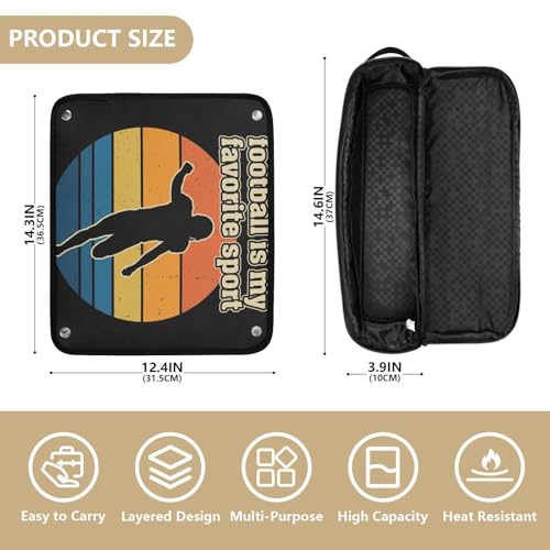 Organizador de Herramientas para Cabello 2 en 1 y Mat Resistente al Calor para Viaje, Doble Capa, para Plancha, Rizador, Secador miniatura 4