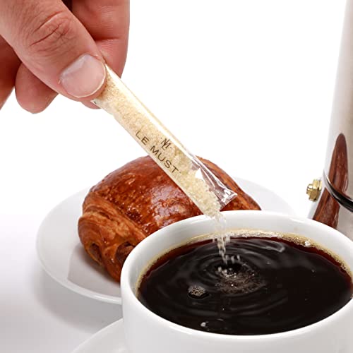 Organic Golden Brown And White Sugar Assortment - Biodegradable Compostable Euro Stick - 300 Individual Packets 4 Gr #TOP3