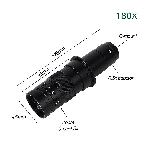 Microscopio industrial HD 1080P con cámara HDMI y lente de 180X para soldar PCB 3