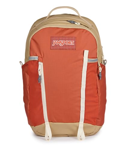 Image of JanSport 28L All Around Pack - 15 inch Laptop Sleeve, Dune Red | Versatile Rucksack w /Hydration Sleeve, Reflective Accents & Safety Whistle