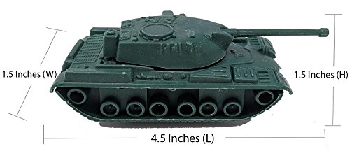 Toy Essentials 16 Pc Green and Desert Army Battle Tanks Play Set - Thumbnail 2