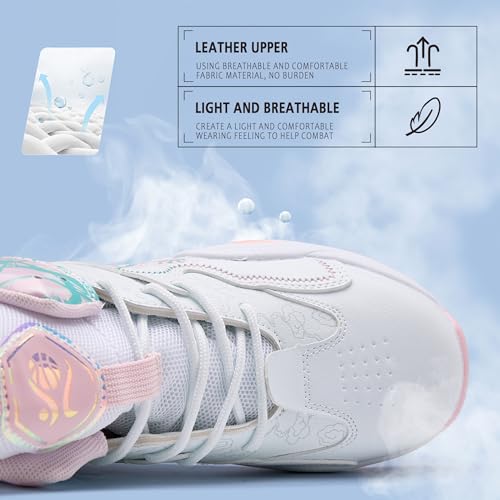 Image of Men's Basketball Shoes Fashionable Breathable Anti Slip Sports Shoes Outdoor Running Fitness Training Shoes