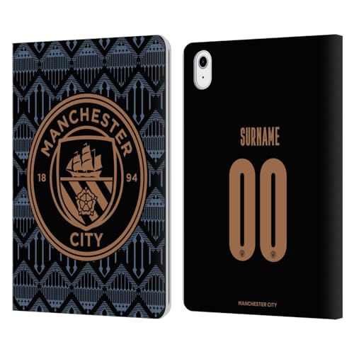 Coque Manchester City iPad Air 11 anti-choc portefeuille en cuir maillot officiel Manchester City