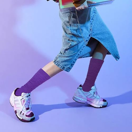 Image of Gvhntk Slouch Socks Women 80s 90s Scrunch Socks Extra Long Slouchy Sock Knee High Sock