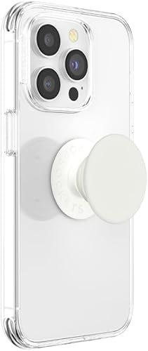 Miniatura 3 de PopSockets Agarre para teléfono con soporte expandible, agarre adhesivo, color blanco - crema