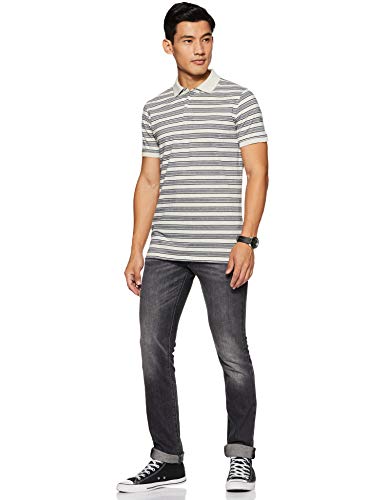 Image of Get In Men's Striped Regular Fit Polo