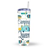 Biddlebee Insulated Tumbler with Lid and Straw | Reusable Travel Tumblers for Cold Brew, Water, Smoo