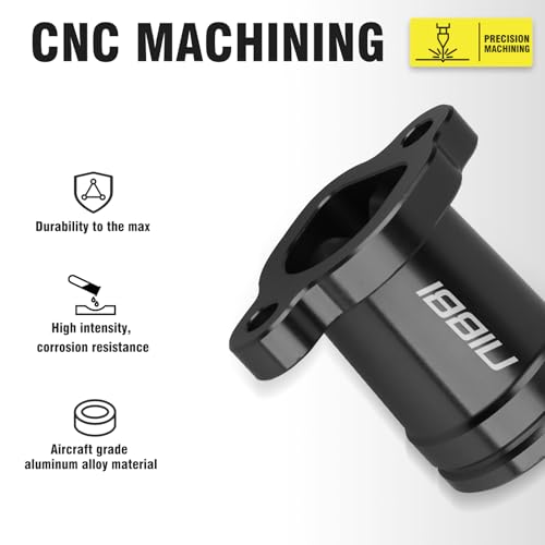 Image of NIBBI Predator 212 Intake Manifold,212 Predator Performance Part Intake Pipe Inlet Manifold For Mini Bike 196cc /212cc /224cc Engine GX160 GX200 225RS(Black)