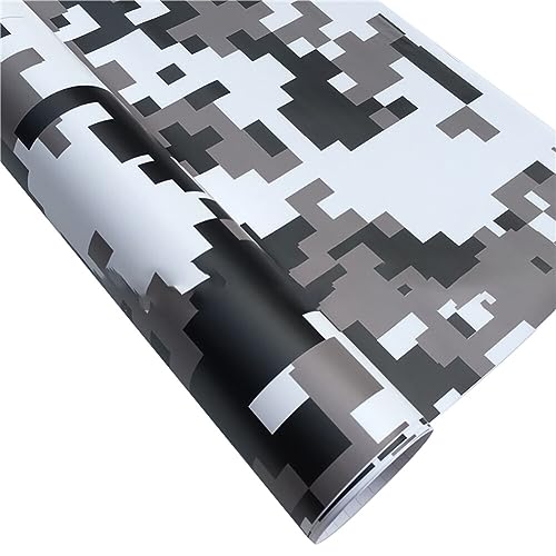 Premium Camouflage Car Vinyl Wrap - Matte Self-Adhesive Decal Film Sheet, 152x30CM