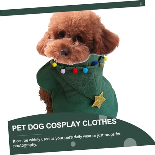 Traje para perro POPETPOP talla M verde miniatura 7