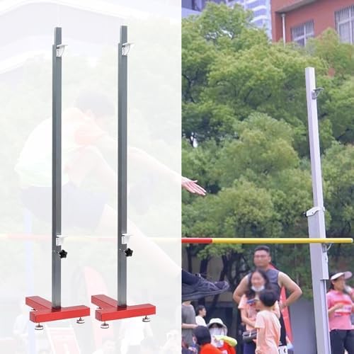 T-Shaped High Jump Stand, Pair of Training Equipment Standards for Track and Field, Essential Jumping Posts for School Athletics
