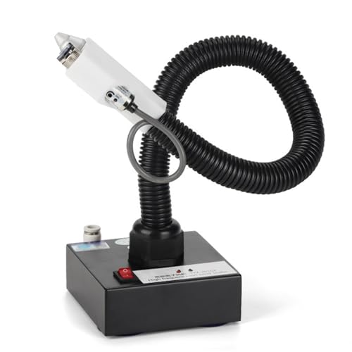 GZPKJ Ionizador Antiestático Industrial, Pistola De Aire Ionizante Antiestática, Pistola Antiestática, Ajuste del Flujo De Aire, Rotación De Bobina De 360°, para Eliminación De Estática Y Soplado