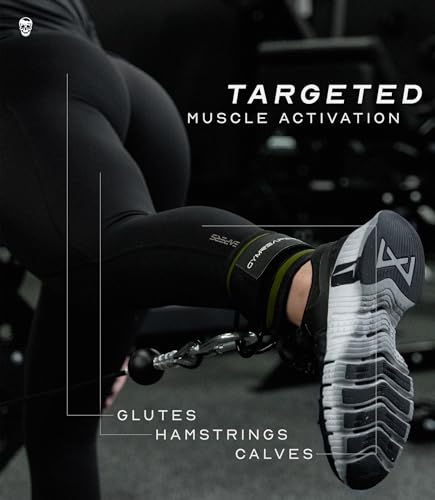 Gymreapers GR-ANKLESTRAPS-GREEN Ankle Straps (Pair) For Cable Machine Kickbacks, Glute Workouts, Lower Body Exercises - Adjustable Leg Straps thumb #3