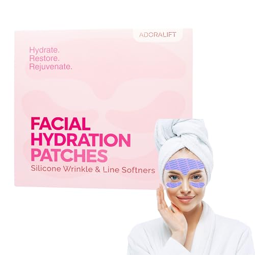 Adoralift Silicone Wrinkle Patches – Forehead & Under Eye Patches Set | Anti Wrinkle Patches, Eye Patches for Dark Circles, Puffy Eyes & Fine Lines | Reusable Face Tape for Wrinkles