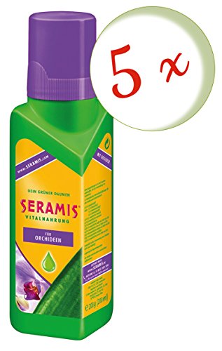 Oleander Hof® Set: 5 x Seramis Vital® Food for Orchids – 200 ml + Free Oleander Yard Flyer