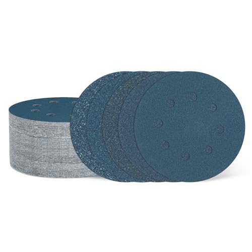 Papier de verre 125 mm 8 trous pour restaurer les meubles en bois et métaux anciens