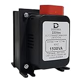 Transformador de Voltagem Bivolt 1500VA Disoma – 110V para 220V e 220V para 110V, com Protetor Térmico e Acabamento Metálico Suporta até 850W