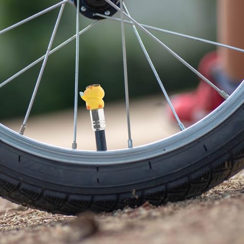Cubiertas de válvula de bicicleta con forma de pato miniatura 6