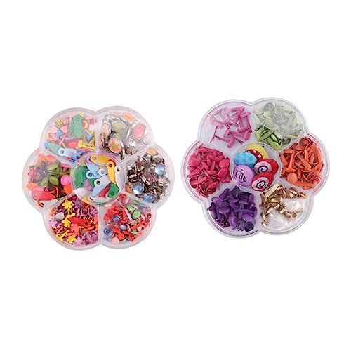 Beatifufu Metal Brads for Fasteners for Crafts Rounded Corner Design for Art Projects and Handmade Activities