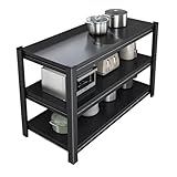 LQVAIPT Scaffale for microonde: ripiano da Cucina Multifunzionale, Supporto in Metallo Resistente for riporre pentole e stoviglie(60x35x80cm)