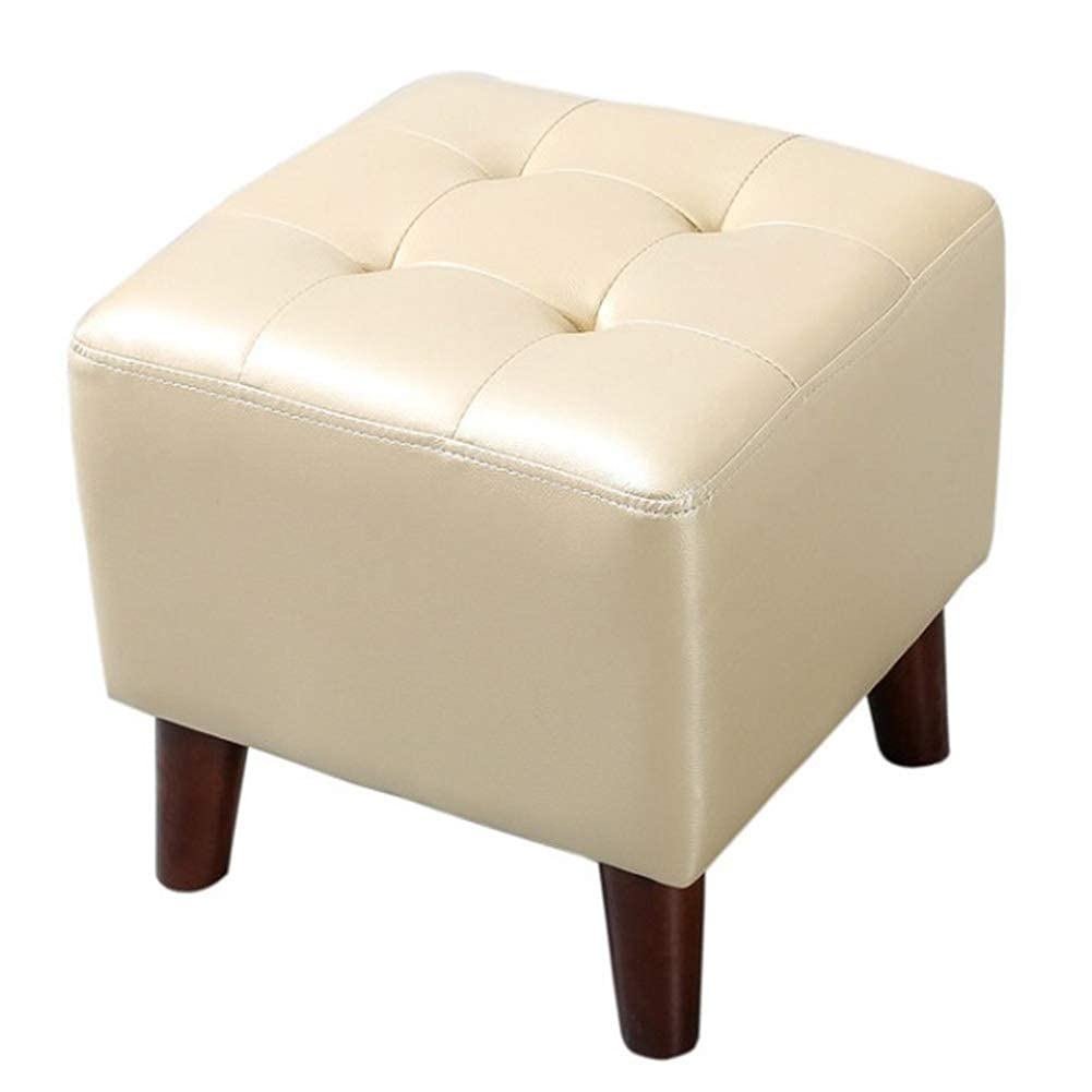Pouf repose-pieds en bois parfait pour le salon et la chambre