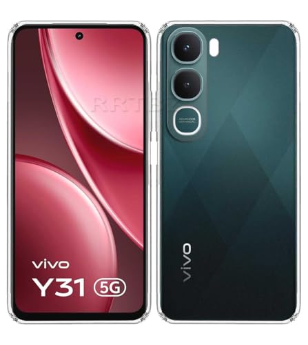 Image of Soft Silicone TPU Flexible Back Cover Compatible with Vivo Y31 5G