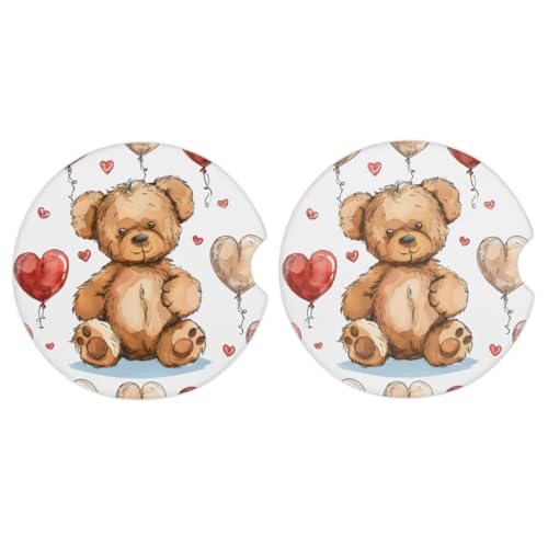 2 Pack Portavasos para Carro Ceramic Antideslizante 2.68 pulgadas miniatura 2